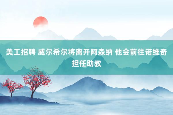 美工招聘 威尔希尔将离开阿森纳 他会前往诺维奇担任助教